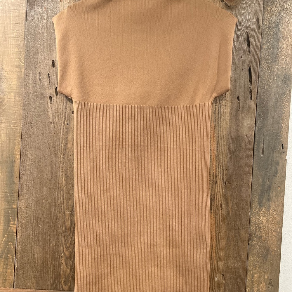 NWT By Anthropologie Mock-Neck Mini Dress Medium - Picture 7 of 7